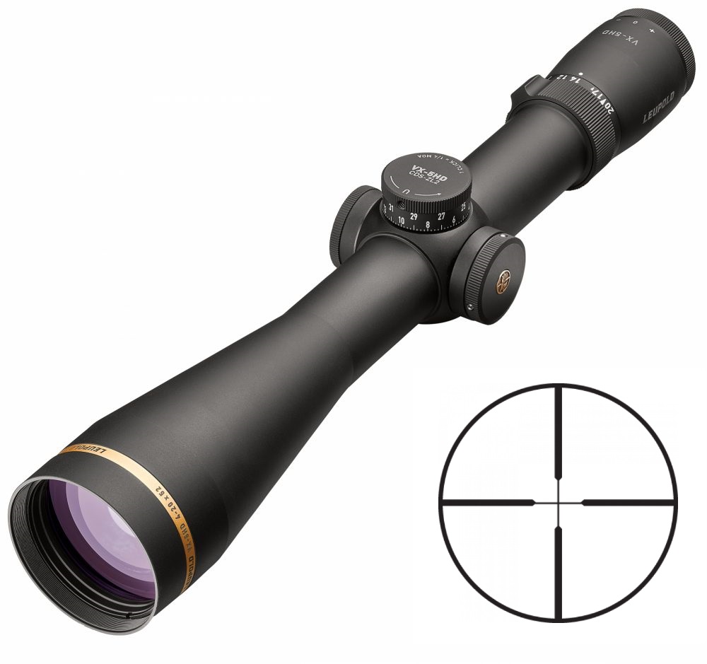 Leupold VX-5HD 4-20x52mm 34mm CDS-ZL2 Side Focus Duplex Matte Scope