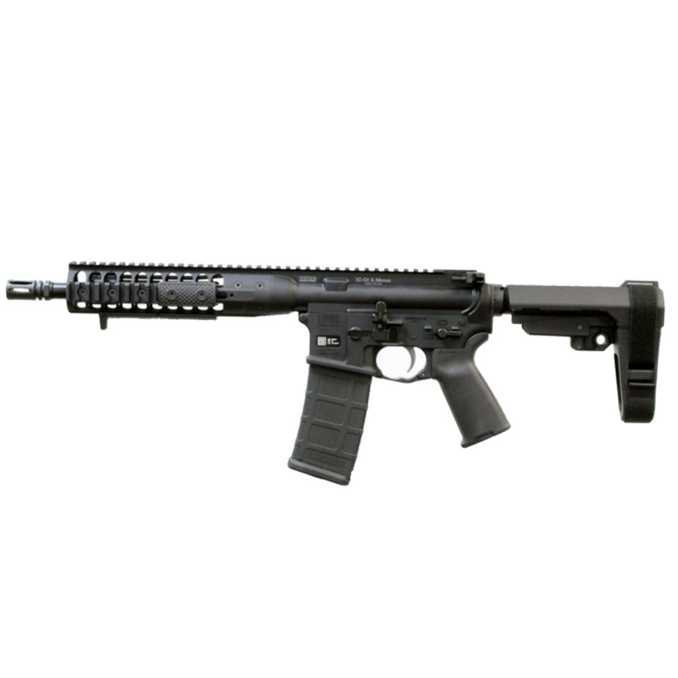 LWRC DI Direct Impingement Pistol - Black | 5.56NATO 10.5" Barrel SB...