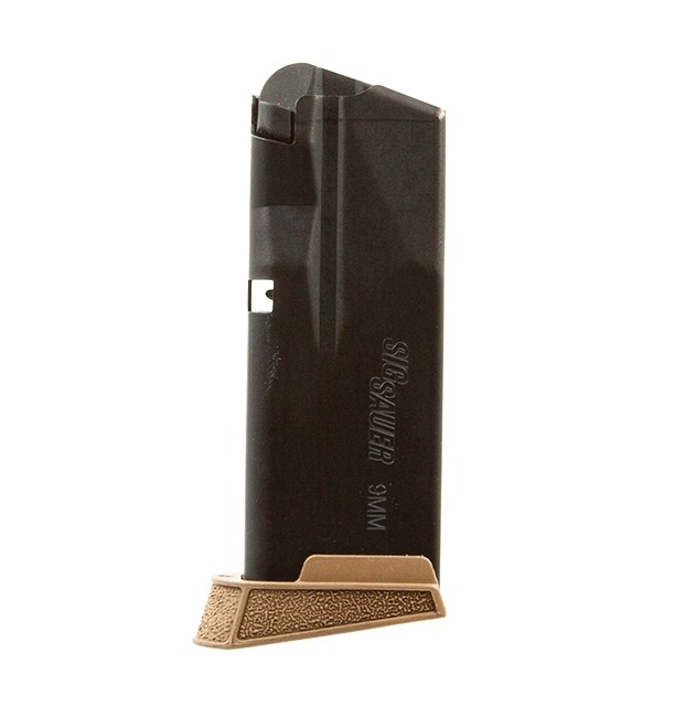 SIG SAUER 9mm 10rd Finger Extension Coyote Magazine For P365 Subcompact