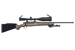 Mossberg Patriot Night Train I 6.5 Creedmoor 
Item #: MB28019 / MFG Model #: 28019 / UPC: 015813280198
PATRIOT NIGHTTRAIN I 6.5CR FDE BIPOD|6-24X50MM VARIABLE SCOPE