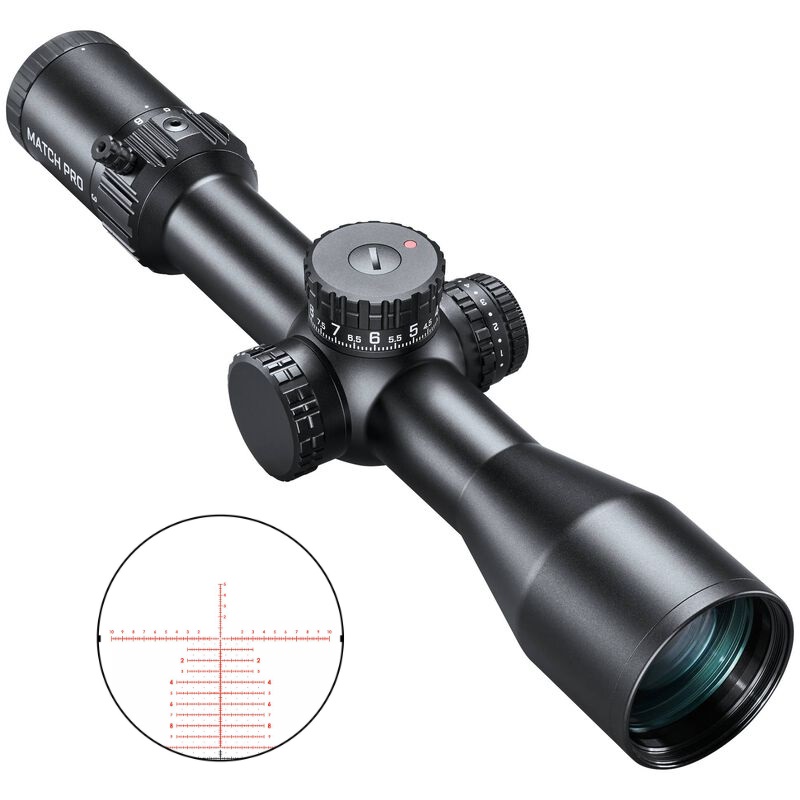 Bushnell MP31850DMI Match Pro ED Black Easy Set Zero Stop Exposed Windage & Elevation First Focal Plane FRONT FOCAL | MRAD 