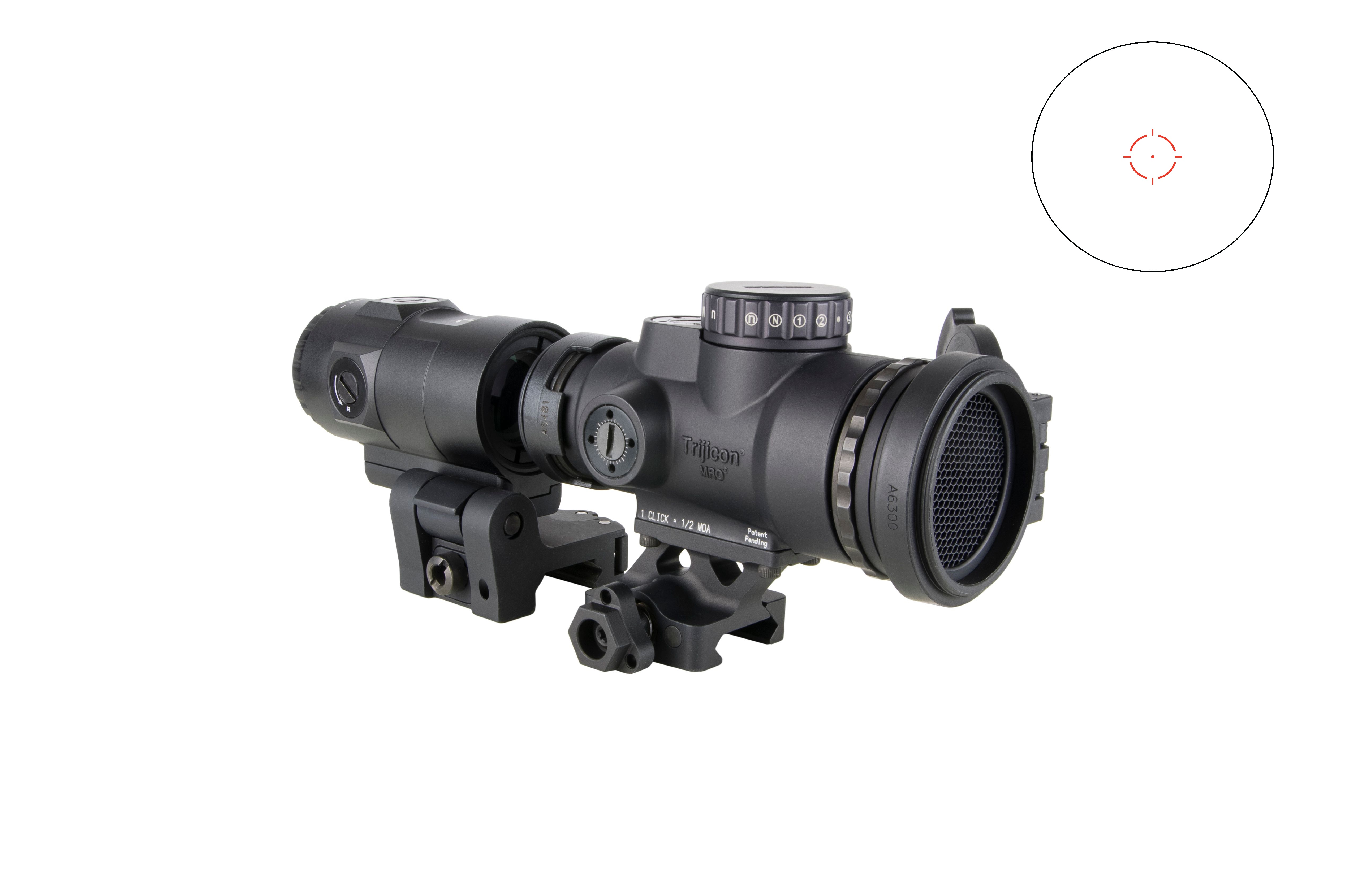 Trijicon 2200111 MRO HD Patrol Combo 1x25mm 68 MOA/2 MOA Green Dot Reticle - Trijicon - 25MM