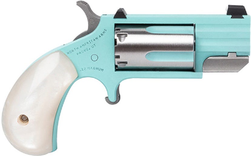 NAA Pug 22Mag, 1" Heavy Barrel, Turquoise Cerakote, Single Action Revolver - NAA - 22 MAGNUM