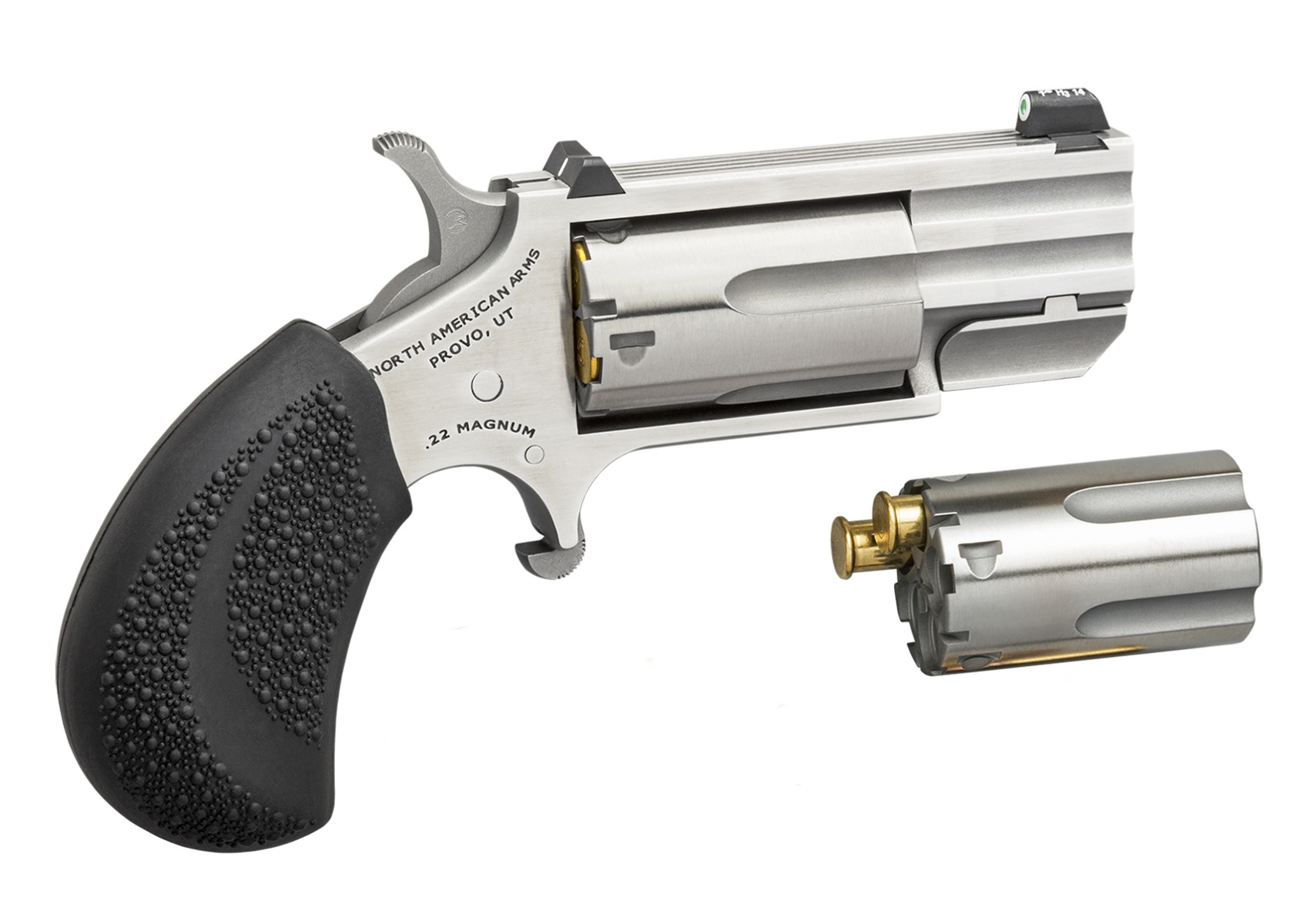 North American Arms Pug Revolver 22LR 22WMR 1" Barrel Conversion Cylinder