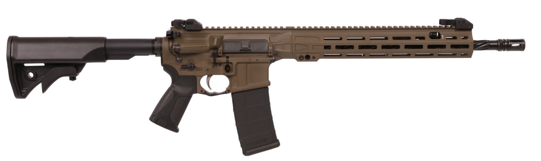 LWRC ICMKII ICMKIIR5PBC16 AR-15 Rifle, 16.1" Barrel, Patriot Brown