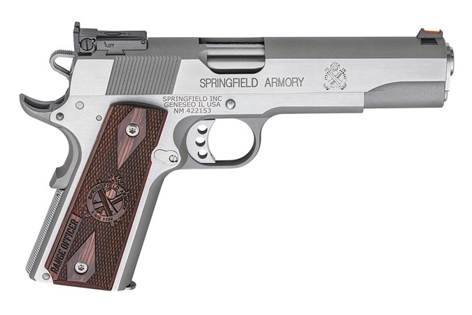 Springfield Armory Range Officer 45 ACP Semi-Auto Pistol - Item #: SFPI9124L / MFG Model #: PI9124L / UPC: 706397913038 - 1911 RNGE OFFICER 45ACP SS 5" 