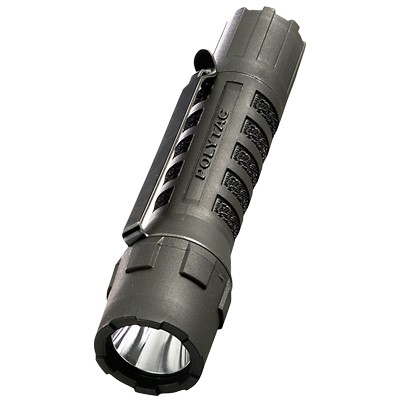 POLYTAC 600LM EDC BLACK SURE GRIP FLASHLIGHT