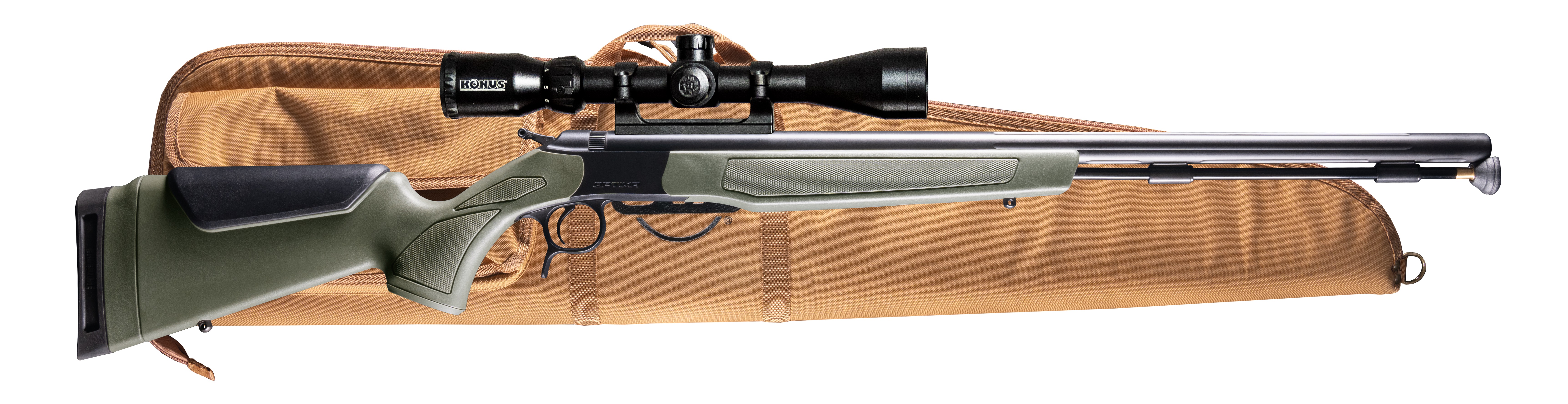 CVA OPTIMA .50CAL BLK/ODG PKG
