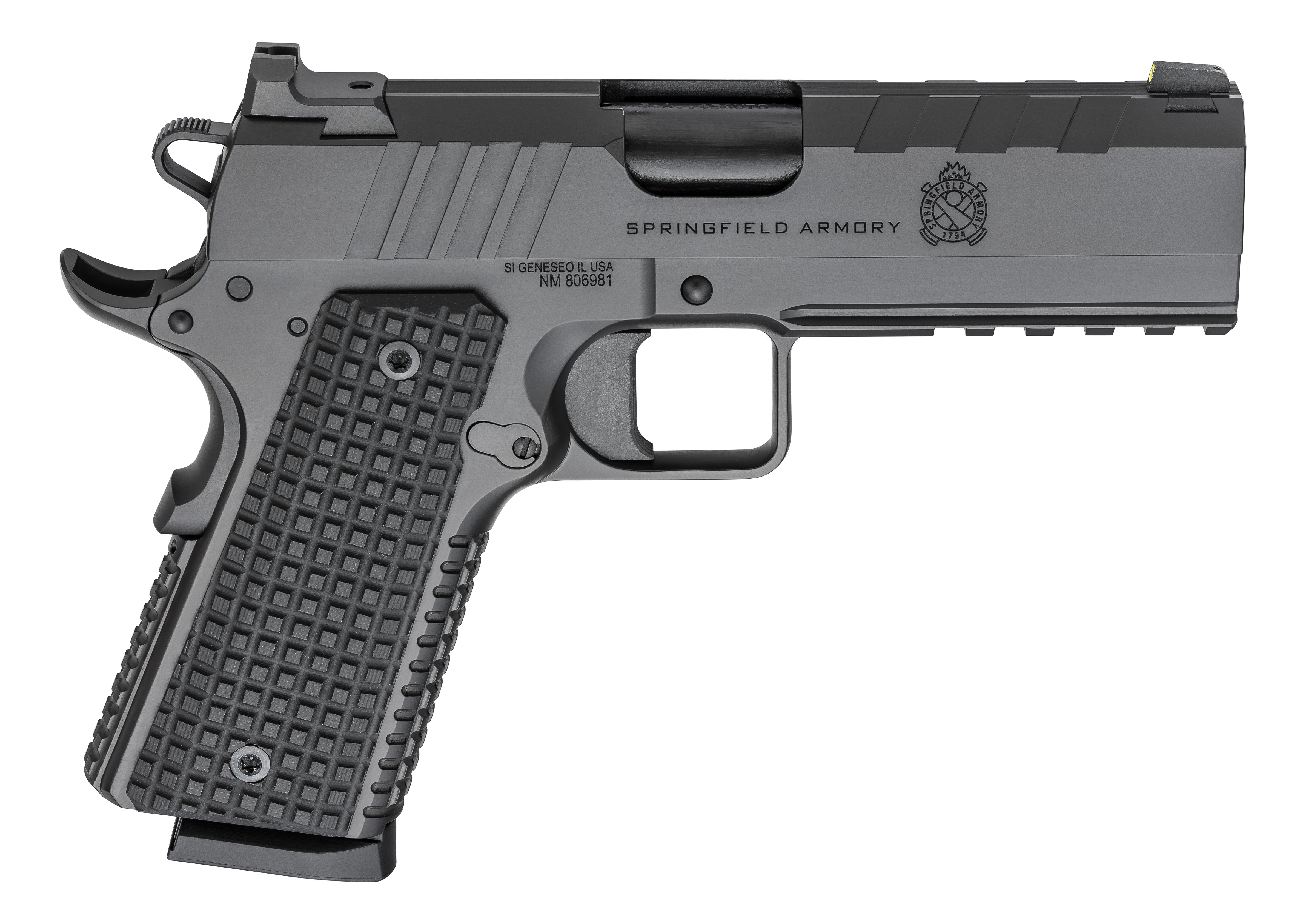 Springfield PX9228L 1911 Emissary .45ACP 4.25" Blued Slide G10 Grips
