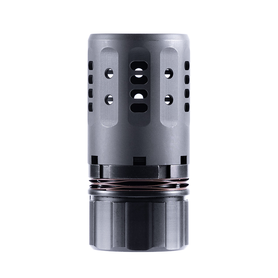 Dead AIR ARMAMENT Pyro 2.0 Black Enhanced Muzzle Brake (DA202A) - Dead Air - 30 CALIBER