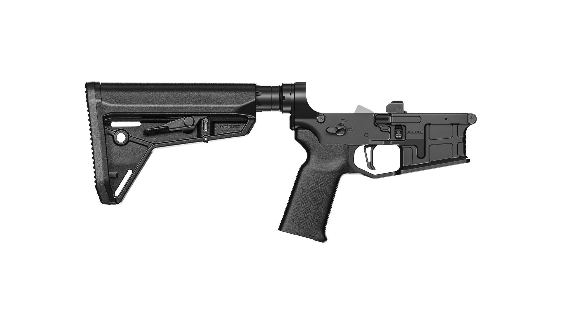 Radian Weapons R0848 ADAC-15 Rifle Lower Black Billet Aluminum 7075-T6 Talon 45/90 Ambi Safety Enhanced Takedown Pin Set COMPLETE LOWER 