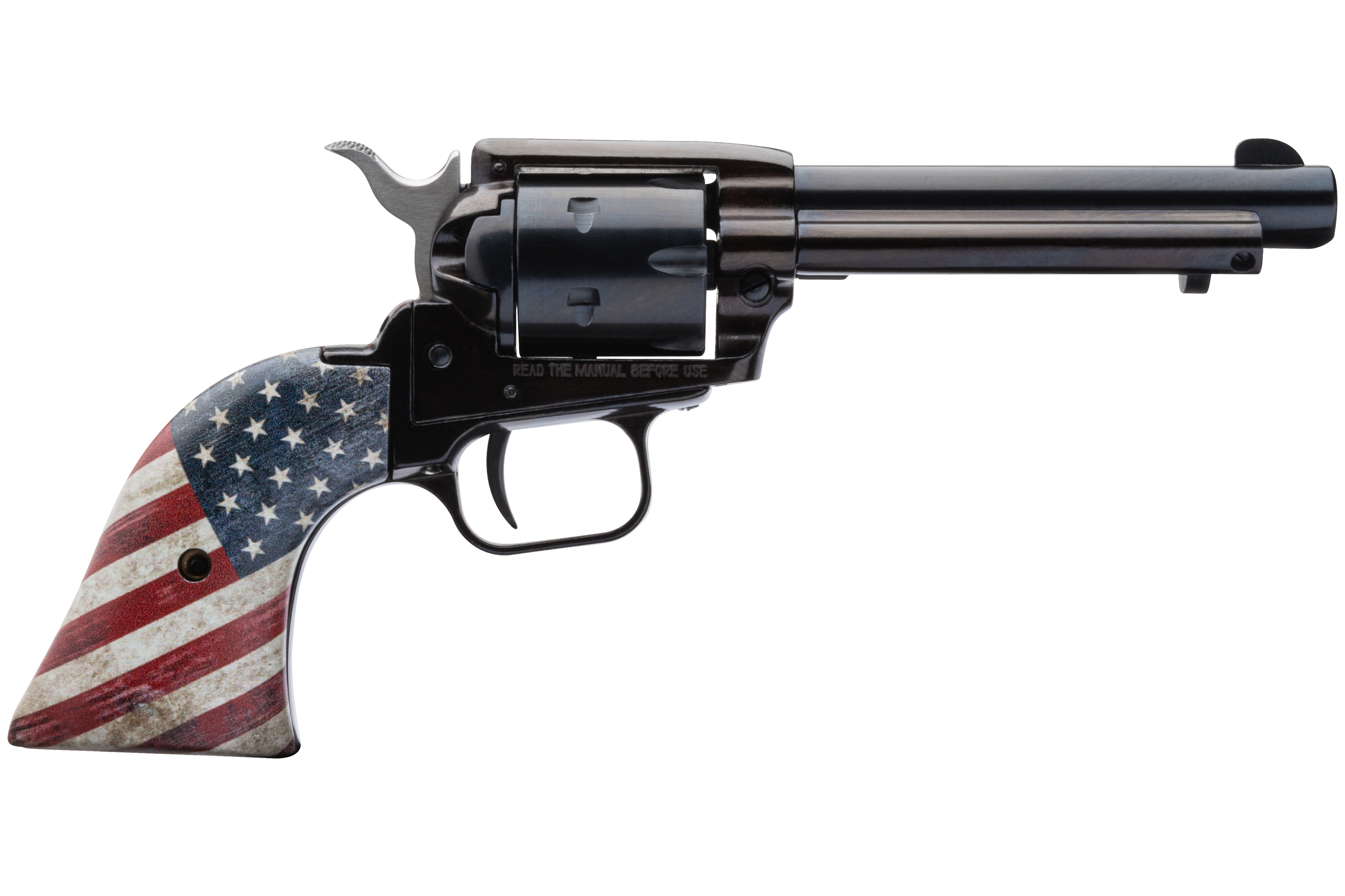 Heritage RR22B4USFLAG Rough Rider .22 LR Revolver 4.75" US Flag Grip