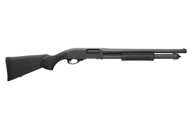 Remington 870 Tactical 12 Gauge Shotgun - Item #: RE25077-1 / MFG Model #: 25077 / UPC: 047700250779 - 870 TAC 12/18 MT/SN 3" 6SH   # ROC ROLL MARK