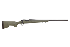 a black and brown rifle