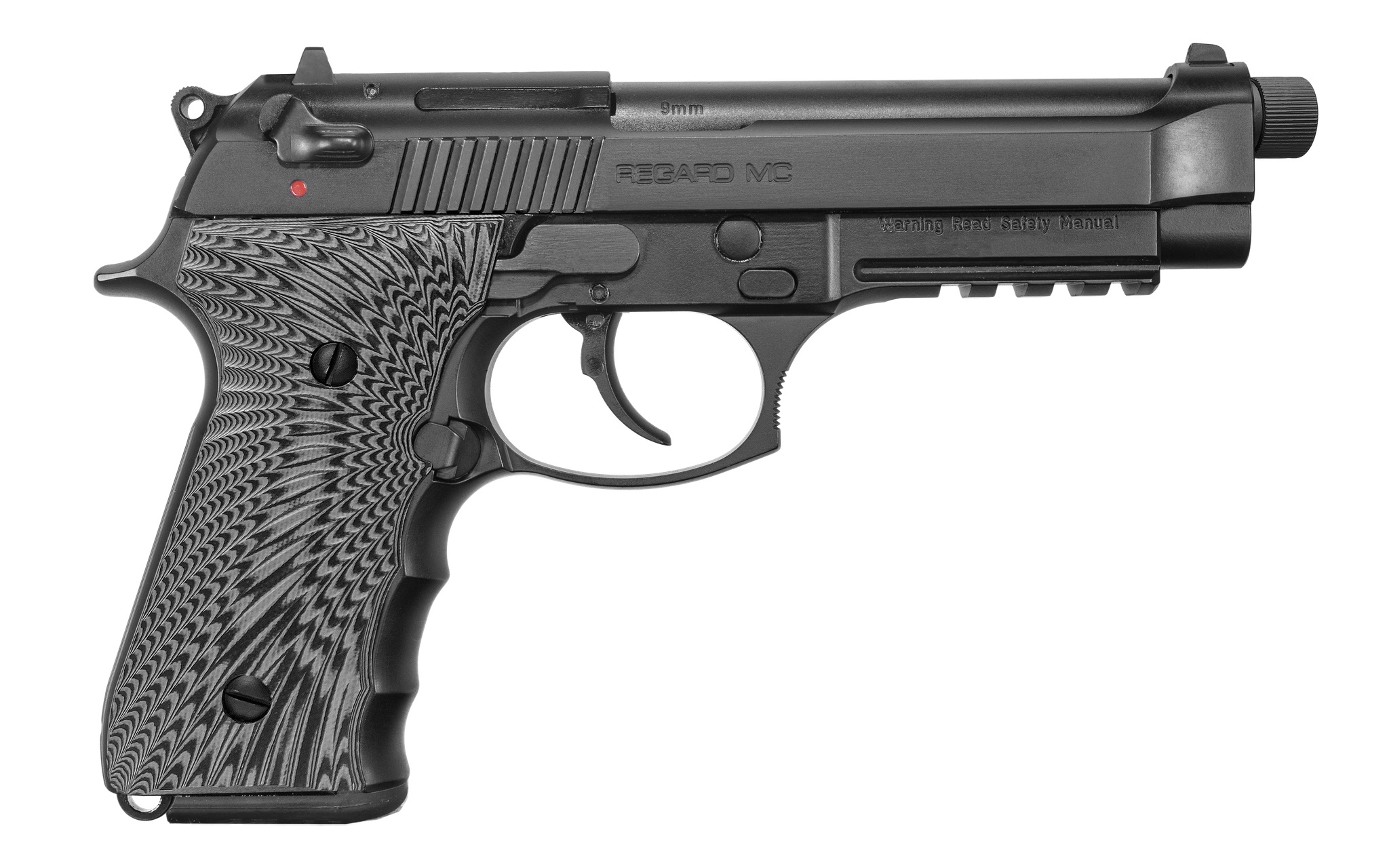 EAA GiRSAN Regard MC BX 9mm Pistol Black 18+1 4.90" Threaded Barrel G10 Grips