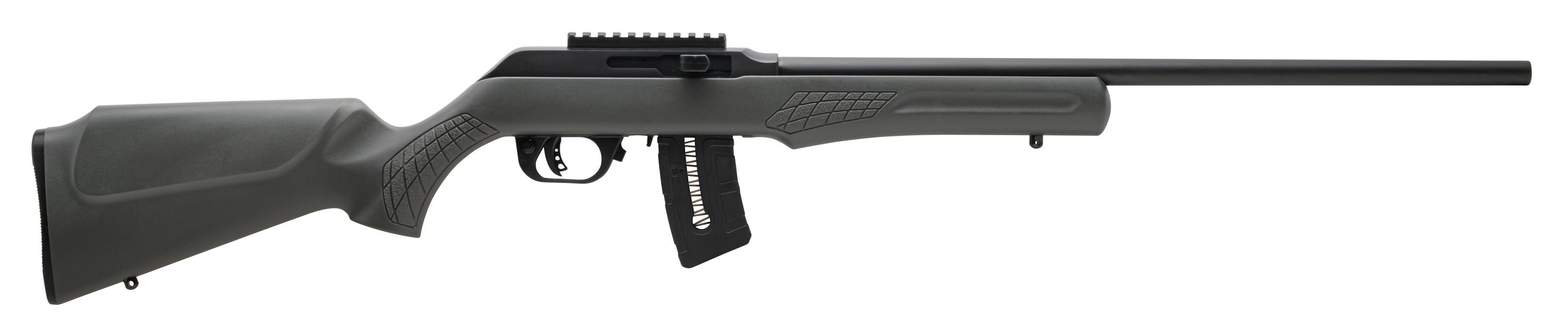 Rossi RS22W2111G 22 WMR Semi-Auto Rifle 21" Matte Black Barrel Gray Stock