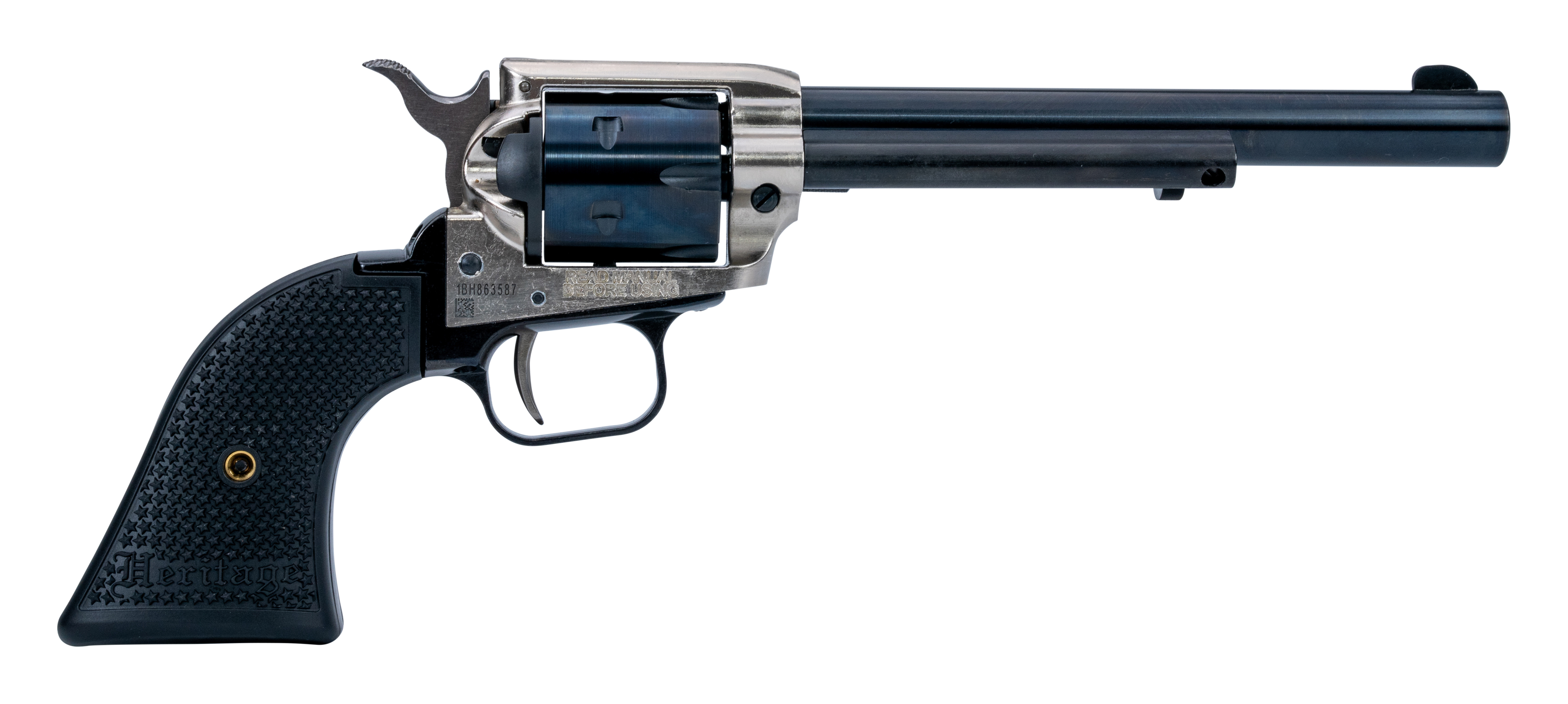 Heritage RR22B6NI Rough Rider Small Bore 22 LR 6.5" Blue Revolver