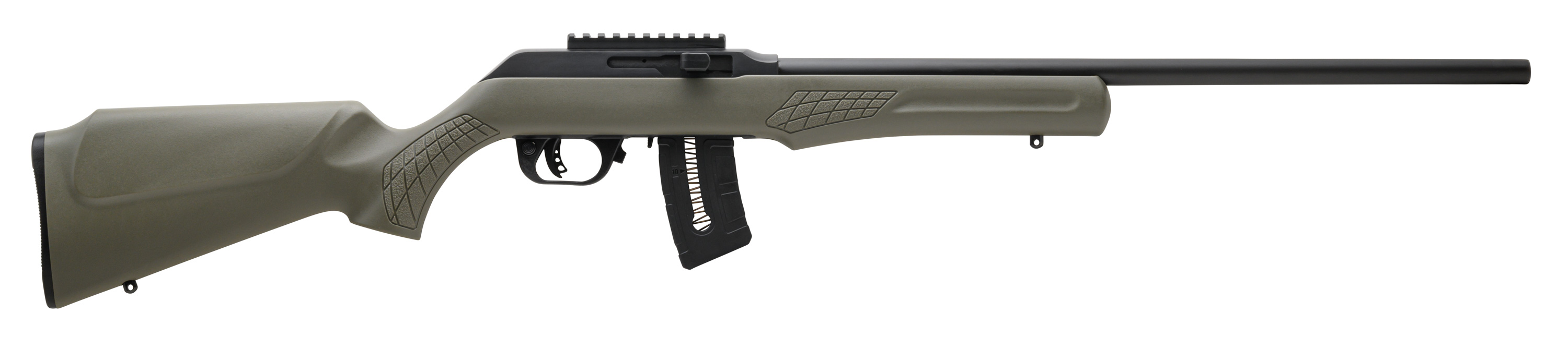 Rossi RS22W2111OD 22 WMR 10+1 21" Matte Black Barrel, OD Green Fixed Monte Carlo Stock