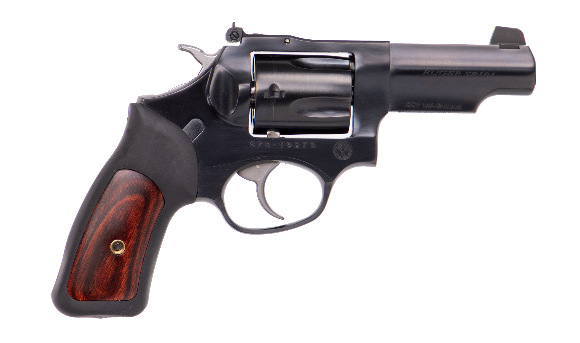Ruger 15707 SP101 357 Magnum | 38 Special 3" Satin Blue Revolver-img-0