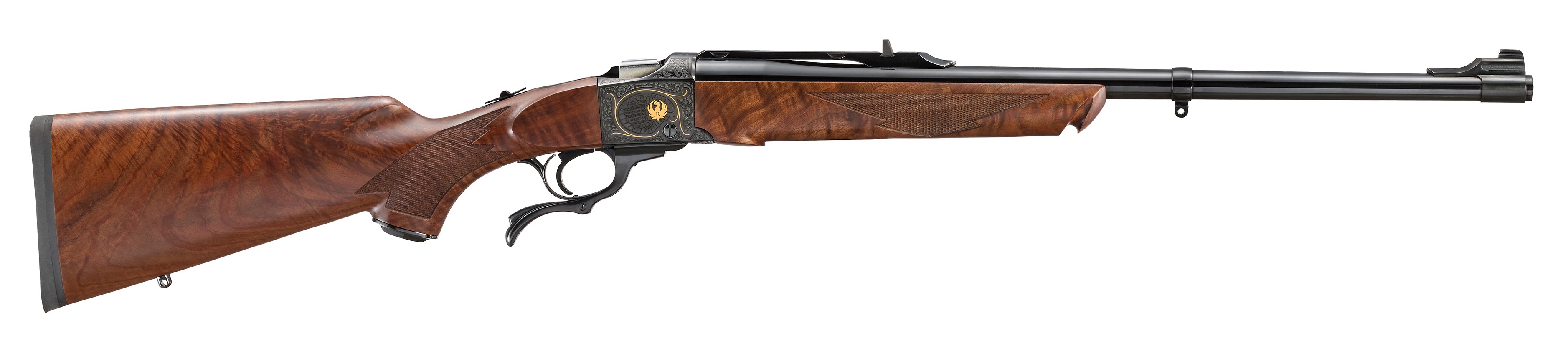 Ruger 1B STD 250TH 375RUG BL/WD 22"