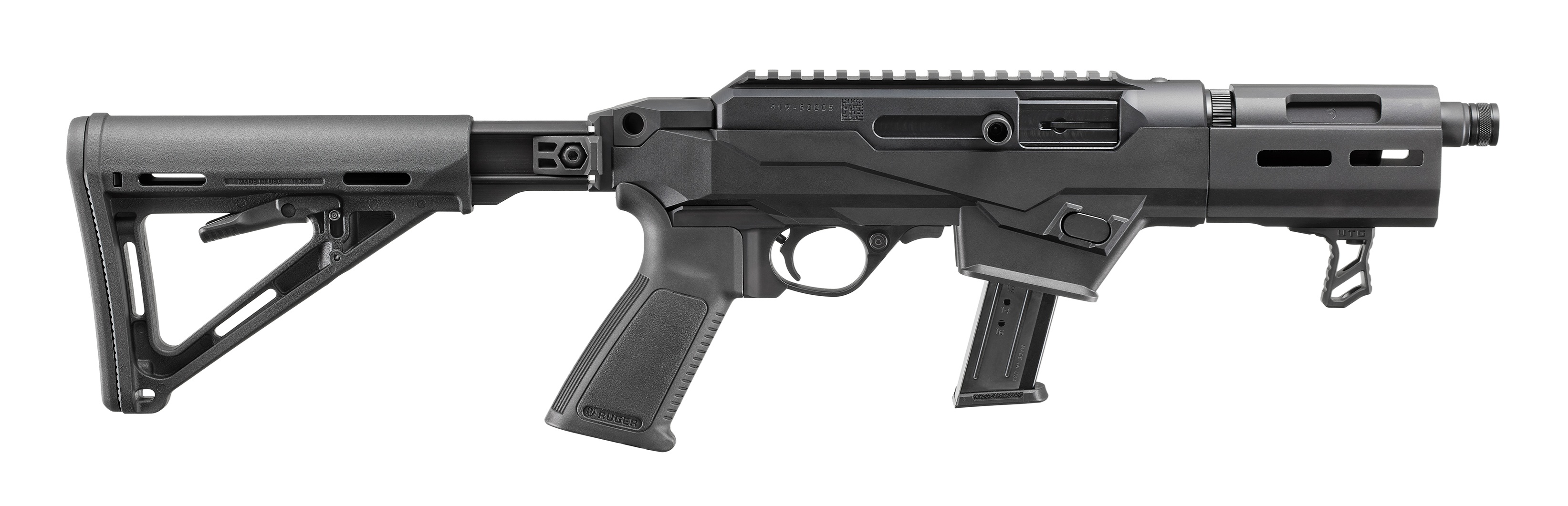 Ruger PC Carbine SBR 9mm Luger - 6.5" Threaded Barrel