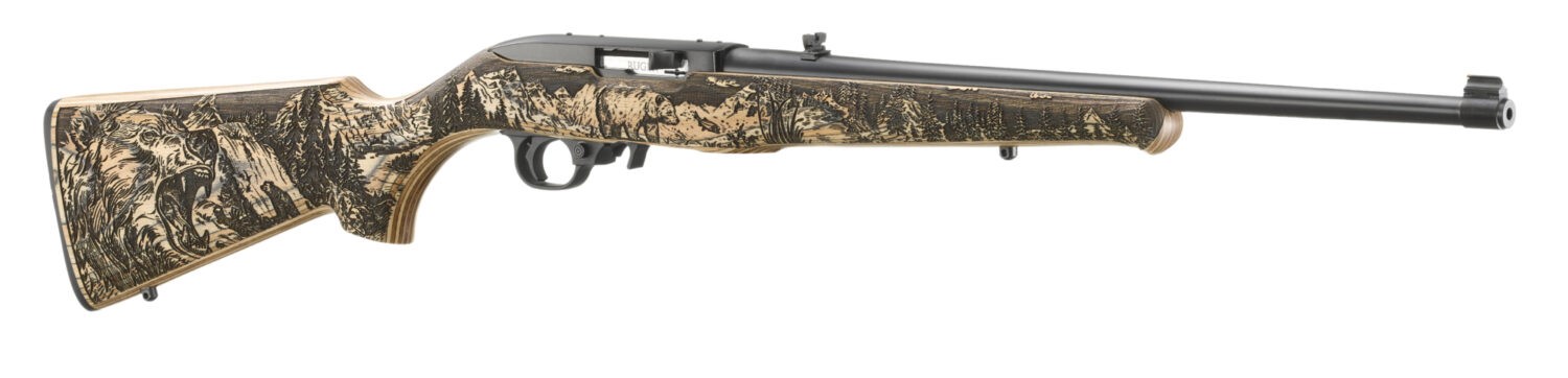 10/22 GRIZZLY 22LR BL/WD 18.5 31219 ENGRAVED GRIZZLY