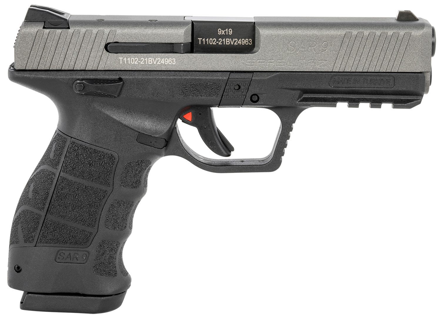 SAR Firearms SAR9BLPT 9mm 4.4" Platinum Cerakote Semi-Auto Pistol 17+1