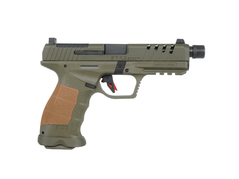 SAR USA SAR9SOCOMOD10 SAR9 SOCOM 9mm 10+1 5.20” Steel Slide OD Green...