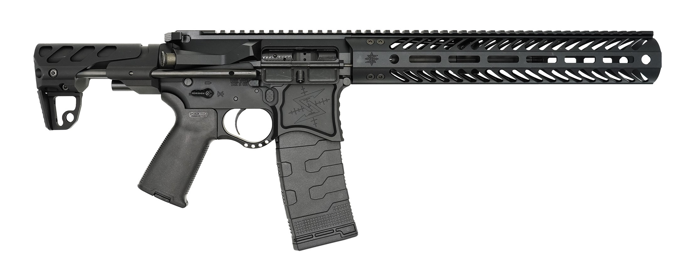 Seekins Precision 0011300041-BLK 8" 300 AAC Blackout SBR Rifle Black