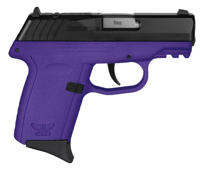 SCCY CPX-2 Gen 3 Sub-Compact Pistol - Black/Purple 9mm 3.1" Barrel 10rd Red Dot Ready