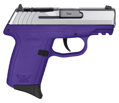SCCY CPX-2 Gen 3 Sub-Compact Pistol - Stainless/Purple 9mm 3.1" Barrel 10rd Red Dot Ready