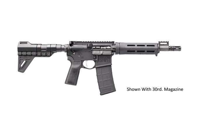 Springfield Armory Saint Pistol 223 Rem | 5.56 NATO Semi-Auto Pistol - Item #: SFST9096556BMLB / MFG Model #: ST9096556BMLC-B5 / UPC: 706397935948 - SAINT PIST 5.56 9.6" 10+1 