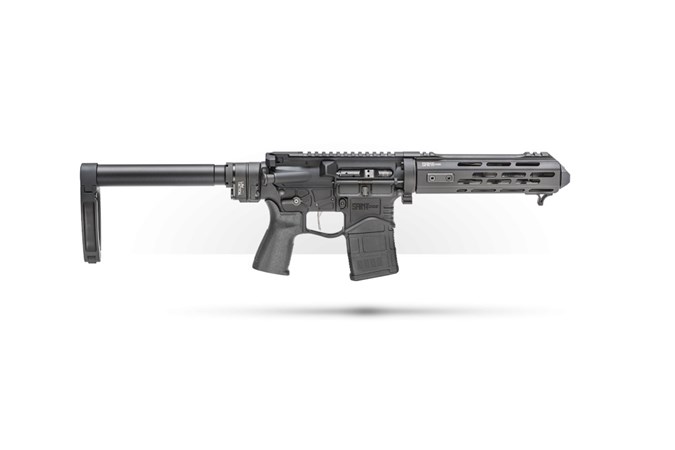 Springfield Armory Saint Edge Evac Pistol 223 Rem | 5.56 NATO Semi-Auto Pistol - Item #: SFSTEQ975556BX / MFG Model #: STEQ975556BX / UPC: 706397929589 - SAINT EDGE EVAC PIST 5.56 7.5" STEQ975556BX | STAINLESS BBL