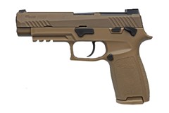 SIG SAUER P320 M17 9mm 
Item #: SI320F9M17MS2M / MFG Model #: 320F-9-M17-MS-2M / UPC: 798681654543
P320 M17 9MM 17+1 COYOTE SFTY 320F-9-M17-MS-2M|MANUAL SAFETY