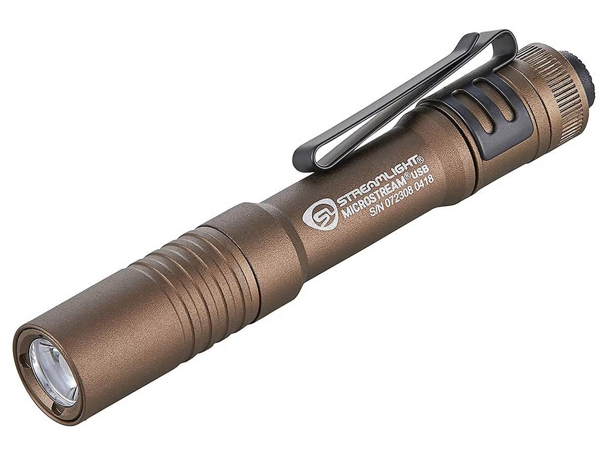 MICROSTREAM USB 250LM COYOTE POCKET FLASHLIGHT