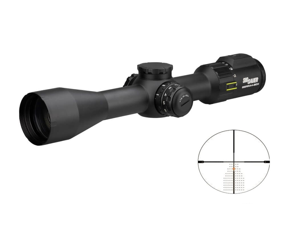SIG SAUER SOSBDX44111 Sierra 4 Matte Black Digital Ballistic Scope Second Focal Plane SOSBDX44111 |DIGITAL BALLISTIC 