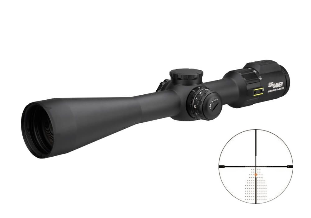 SIG SAUER SOSBDX46111 Sierra 4 Matte Black Digital Ballistic Scope Second Focal Plane SOSBDX46111 |DIGITAL BALLISTIC 