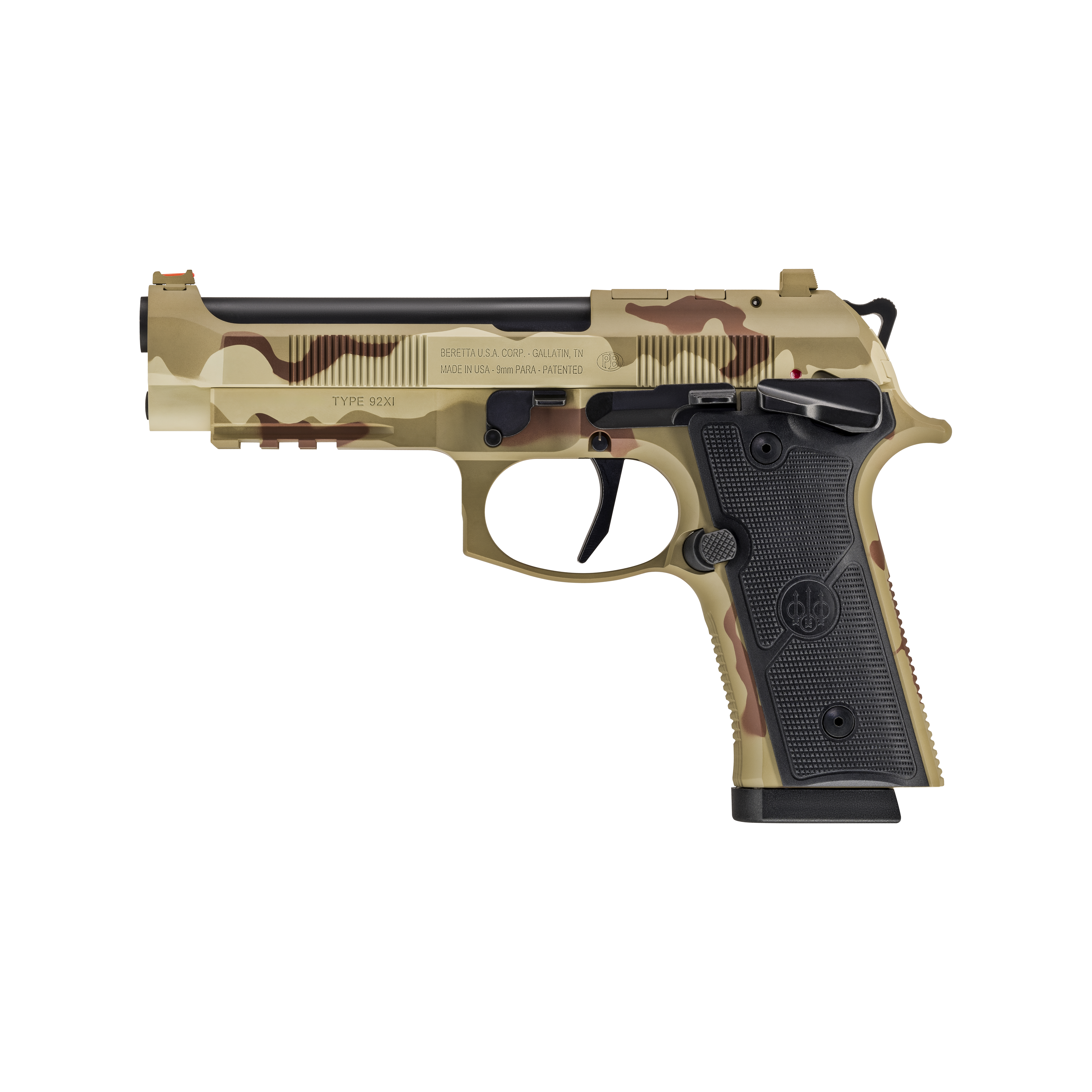 Beretta 92XI American Combat Series 9mm SAO Pistol Veteran Hand-Painted