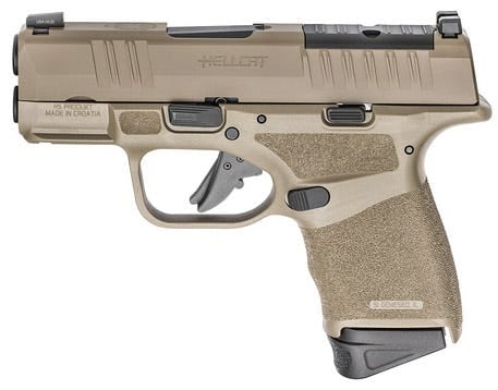 Springfield HC9319FOSP-GU24 Hellcat 9mm 3" FDE Optic Ready 13rd Magazines