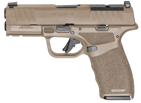 Springfield HCP9379FOSP-15-GU24 Hellcat Pro 9mm 3.7" Black FDE 5x15rd Mags