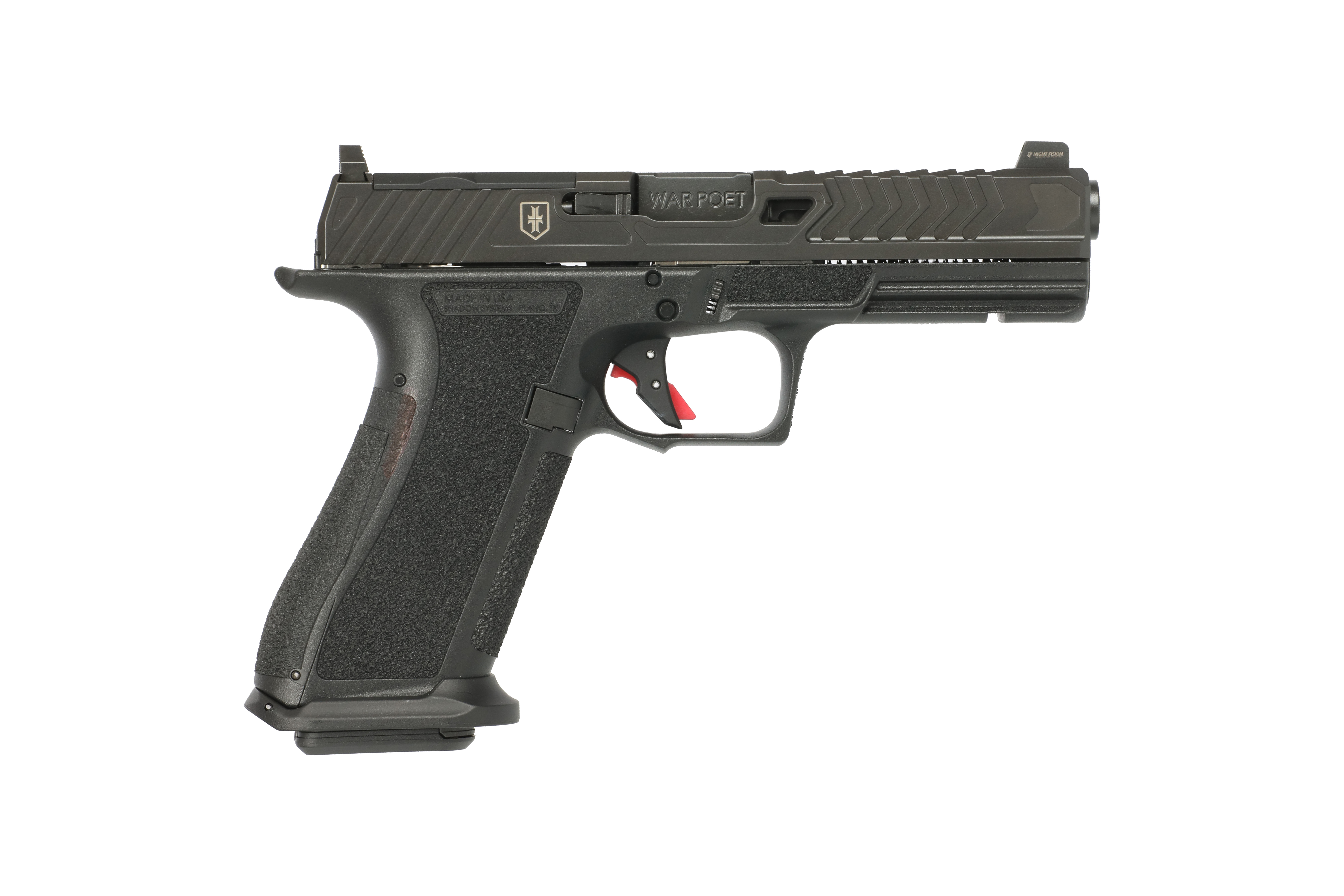 Shadow Systems MR920 War Poet 9mm Semi-Auto Pistol Black 17-Round