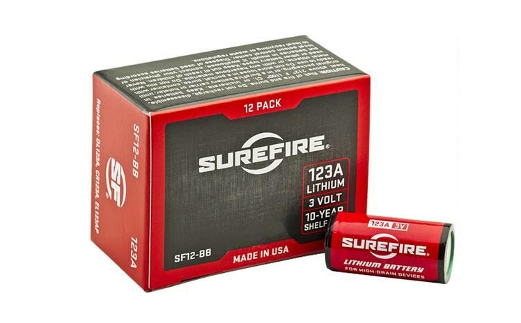 SureFire SF12-BB 12-Pack SF123A Batteries Boxed