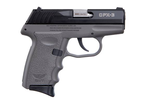 SCCY CPX3CBSG 380ACP Poly Grey/Blk 10rd