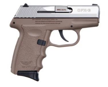 SCCY CPX-3TTDE .380 ACP 10+1 3.10" Stainless Slide FDE Frame