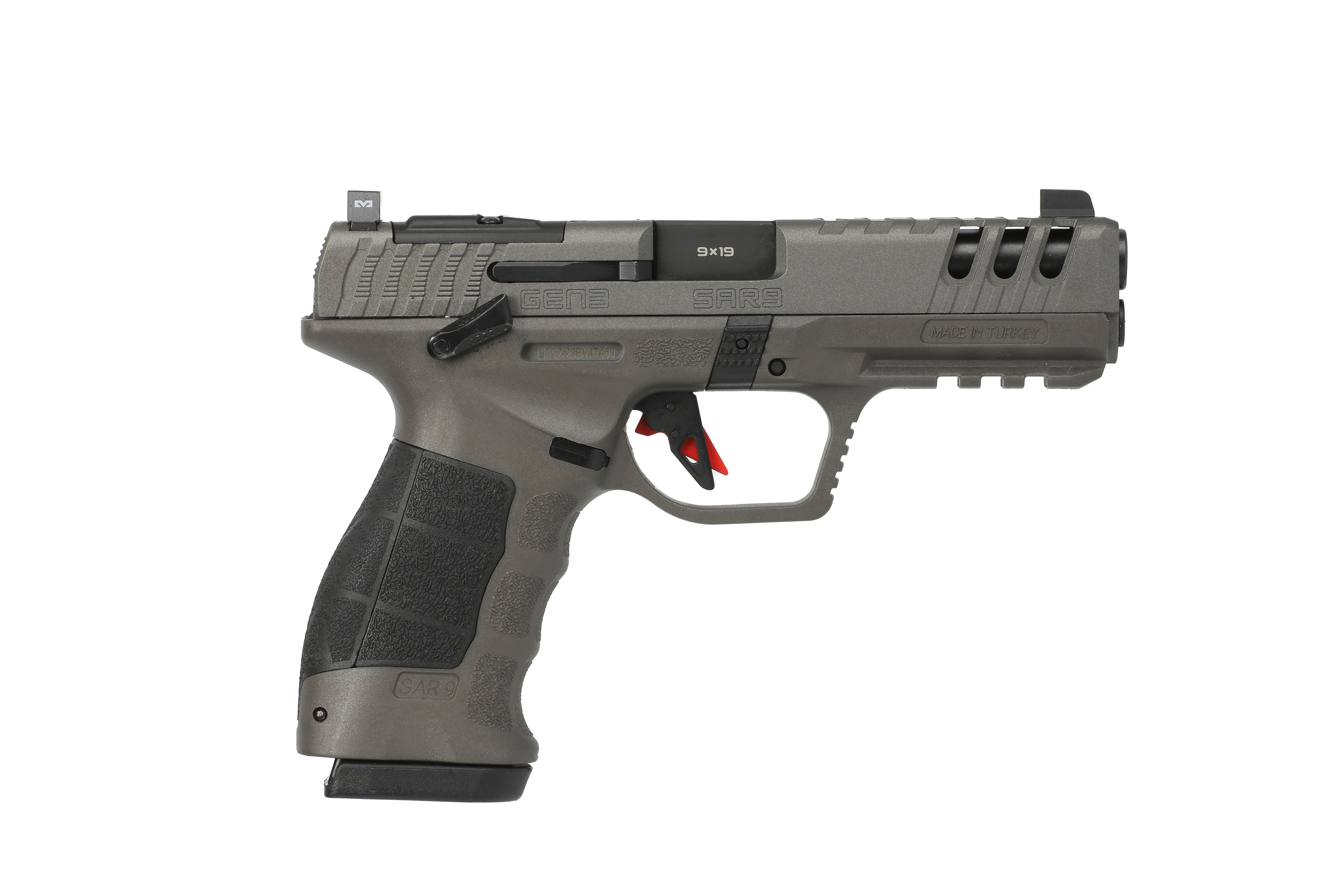 SAR USA SAR9G3PT SAR9 Gen3 Full Size Frame 9mm Luger 17+1 4.40” Black...