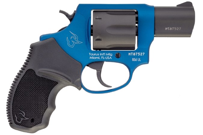Taurus 856 Ultra Lite 38 Special Revolver - Item #: TA856CBUL / MFG Model #: 2-856021ULC17 / UPC: 725327619468 - 856 ULTRA LT 38SP COBALT/BK 2" 2-856021ULC17|FIXED SGT|6 SHOT