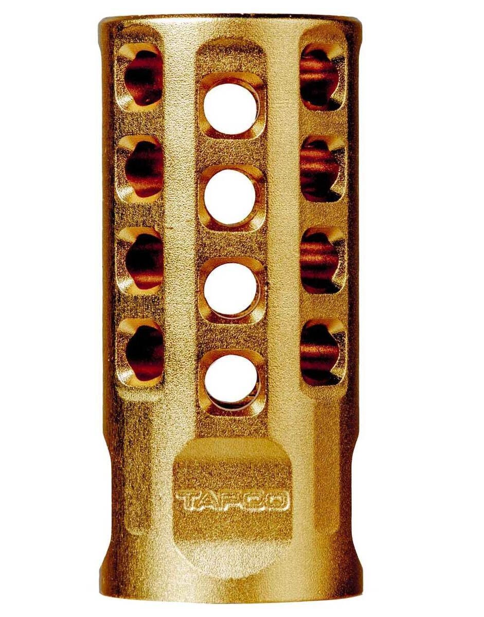 Tapco TAP22032 Muzzle Brake 22 LR Gold Anodized For Ruger 10/22 Rifles Bull Barrel .920 1/2x28 