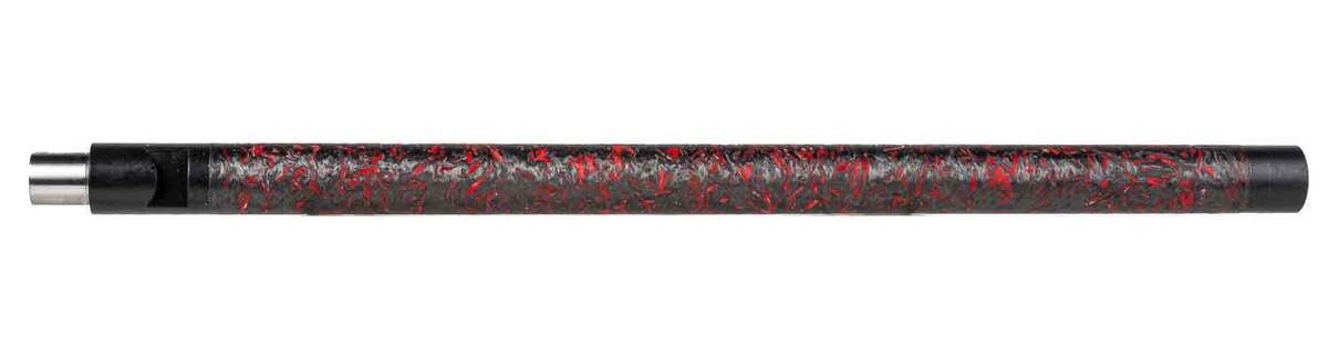 Tapco TAP22049 10/22 Barrel 22 LR Black & Red Carbon Fiber For Ruger 10/22 Rifles Bentz Chamber Red Carbon Accents 1/2x28 DROP-IN BARREL 