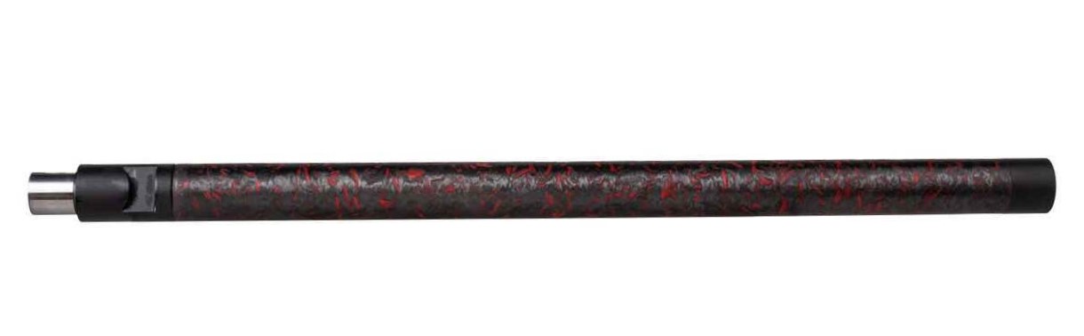 Tapco TAP22087 10/22 Barrel 22 LR Black & Red Carbon Fiber For Ruger 10/22 Rifles Bentz Chamber Red Carbon Accents DROP-IN BARREL 