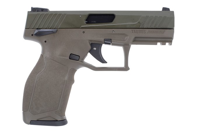 Taurus TX22 22 LR Semi-Auto Pistol - Item #: TATX22ODG/ODG / MFG Model #: 1-TX22141O-ODG / UPC: 725327933274 - TX22 22LR ODG/ODG 4" 16+1 SFTY 1-TX22141O-ODG  MANUAL SAFETY